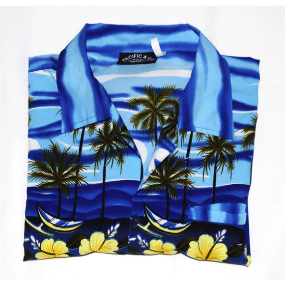 Pacific & Co Men's Short Sleeve Button‎ Front Shirt Size Medium - Picture 4 of 6